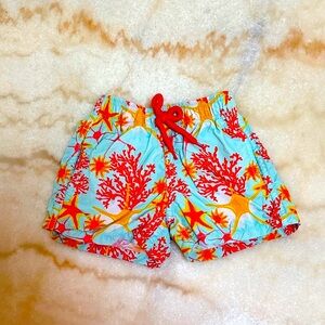 Vilebrequin Kids Sea Life Print Swim Shorts